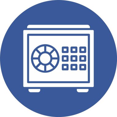 Güvenli Kutu Kabartma Çemberi Simgesi