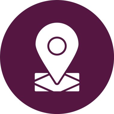 Konum Kabartma Çemberi Simgesi