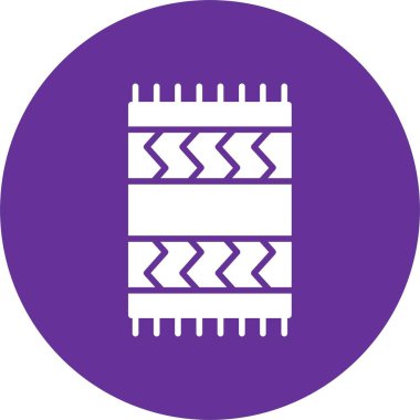 Plaj Havlusu Kabartma Çemberi Simgesi