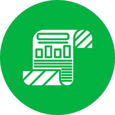 Seo Raporu Kabartma Çemberi Simgesi