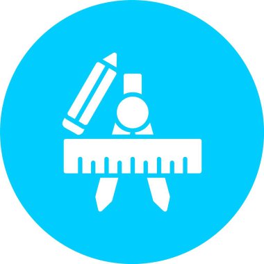 Geometri Kabartma Çemberi Simgesi