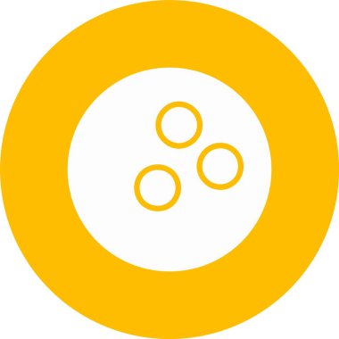 Bowling Topu Kabartma Çemberi Simgesi