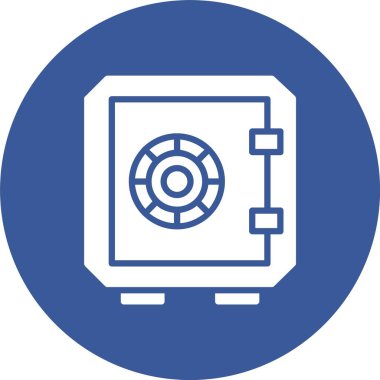 Güvenlik Kutusu Kabartma Çemberi Simgesi