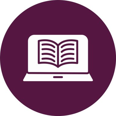 Çevrimiçi Öğrenme Kabartma Çemberi Simgesi