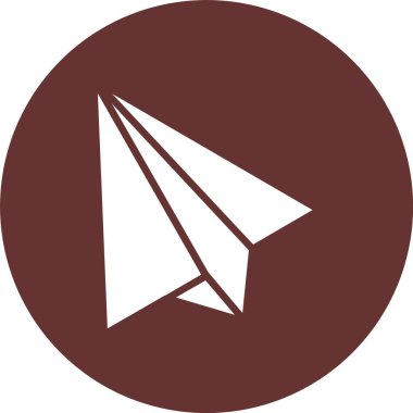 Kağıt Düzlem Kabartma Çemberi Simgesi