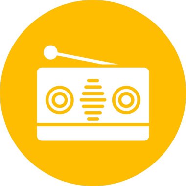 Radyo Kabartma Çemberi Simgesi