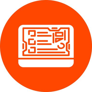 Ekran Kabartma Çemberi Simgesi