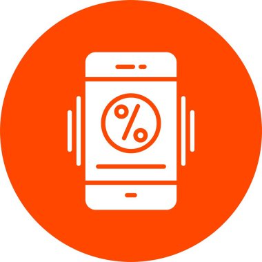 Faiz Oranı Kabartma Çemberi Simgesi