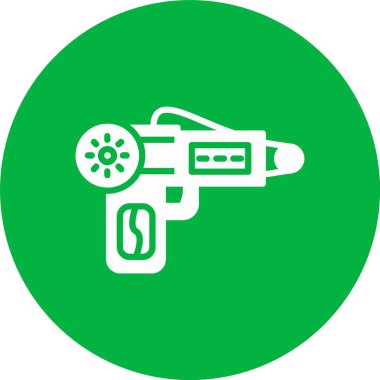 Uzay Silahı Kabartma Çemberi Simgesi