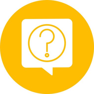 Soru Kabartma Çemberi Simgesi