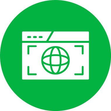 Tarayıcı Kabartma Çemberi Simgesi