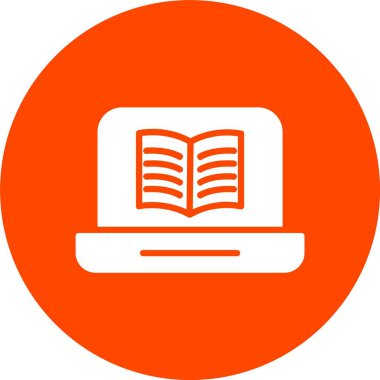 Çevrimiçi Eğitim Kabartma Çemberi Simgesi