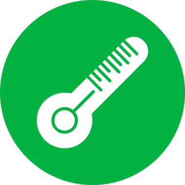 Termometre Kabartma Çemberi Simgesi