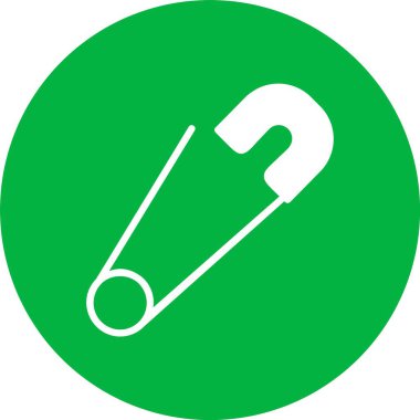 Güvenlik Pimi Kabartma Çemberi Simgesi