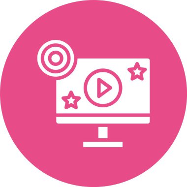 Müzik Kabartma Çemberi Simgesi