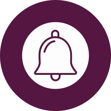 Alarm Çanı Kabartma Çemberi Simgesi