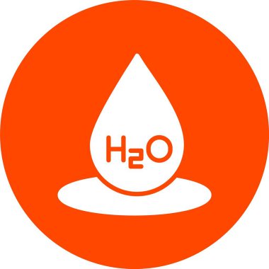 H2o Kabartma Çemberi Simgesi