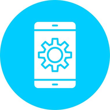 Akıllı Telefon Kabartma Çemberi Simgesi