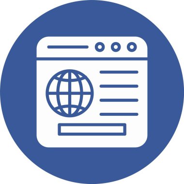 Tarayıcı Kabartma Çemberi Simgesi