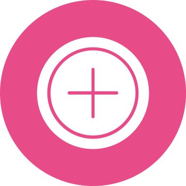 Artı İşaret Çemberi Simgesi