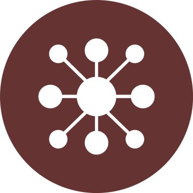 Vektör Satırı Kabartma Çemberi Simgesini Paylaş