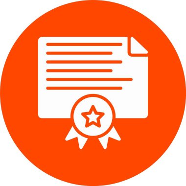 Diploma Kabartma Çemberi Simgesi