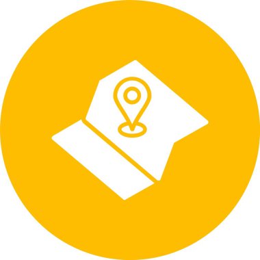 Harita Kabartma Çemberi Simgesi