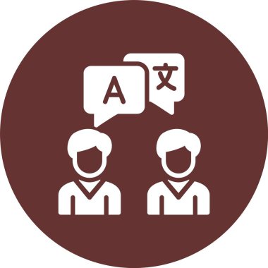 Dil Kabartma Çemberi Simgesi