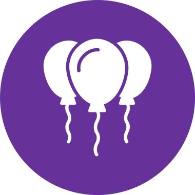 Balonlar Kabartma Çemberi Simgesi