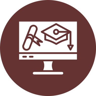 Mezuniyet Kabartma Çemberi Simgesi