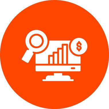 Veri Analizi Kabartma Çemberi Simgesi