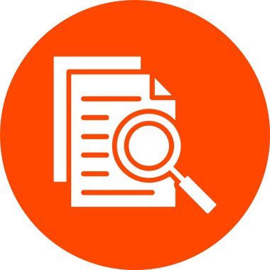 Araştırma Kabartma Çemberi Simgesi