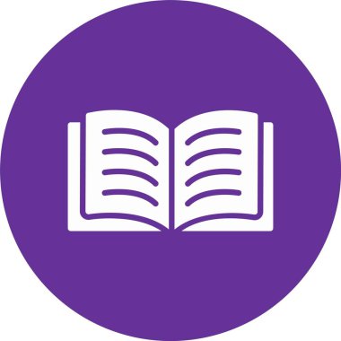 Kitap Kabartma Çemberi Simgesi Okunuyor