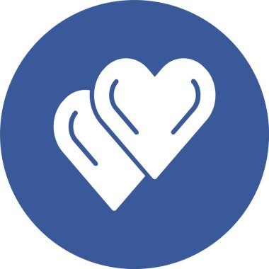 Kalp Kabartma Çemberi Simgesi