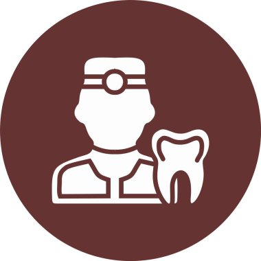 Dişçi Kabartma Çemberi Simgesi