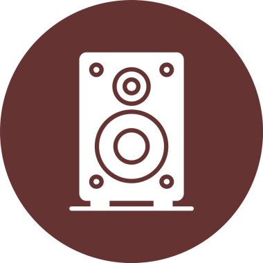 Hoparlör Kabartma Çemberi Simgesi