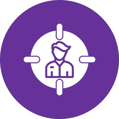 Hedef Seyirci Kabartma Çemberi Simgesi