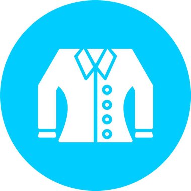 Bluz Kadın Giysileri Kabartma Çember Simgesi