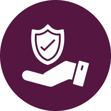 Sigorta El Kabartma Çemberi Simgesi