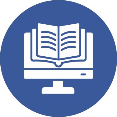 Çevrimiçi Eğitim Kabartma Çemberi Simgesi