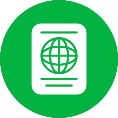 Pasaport Kabartma Çemberi Simgesi