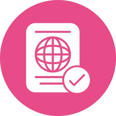 Pasaport Kabartma Çemberi Simgesi