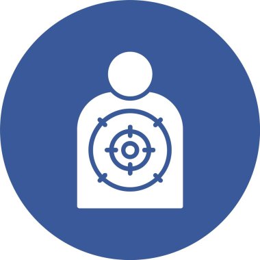 Hedef Kabartma Çemberi Simgesi Vuruluyor