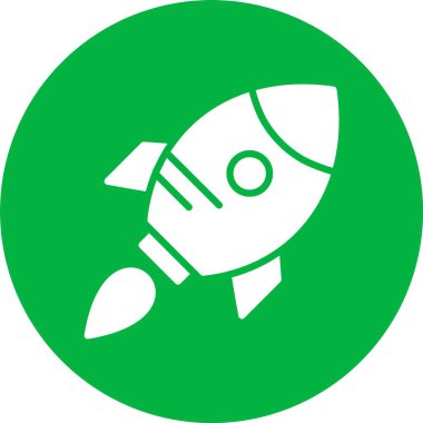 Roket Kabartma Çemberi Simgesi