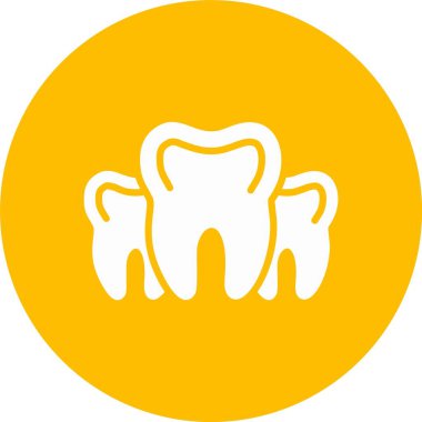 Çoklu Diş Kabartma Çemberi Simgesi