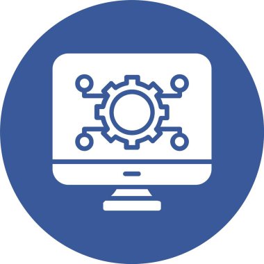 Bilgisayar Kabartma Çemberi Simgesi