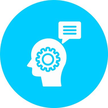 Düşünen Kabartma Çemberi Simgesi