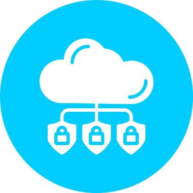 Bulut Hesaplama Kabartma Çemberi Simgesi