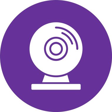Webcam Kabartma Çemberi Simgesi