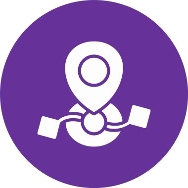 Vektör Kabartma Çemberi Simgesi